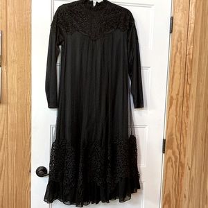 Dainty Jewells Midi English Rosemary Dress solid black